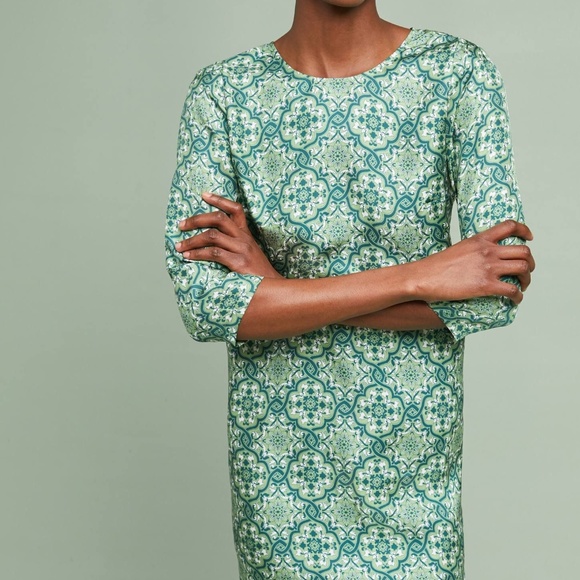 Anthropologie Ines Silk Tunic Dress - Picture 2 of 2